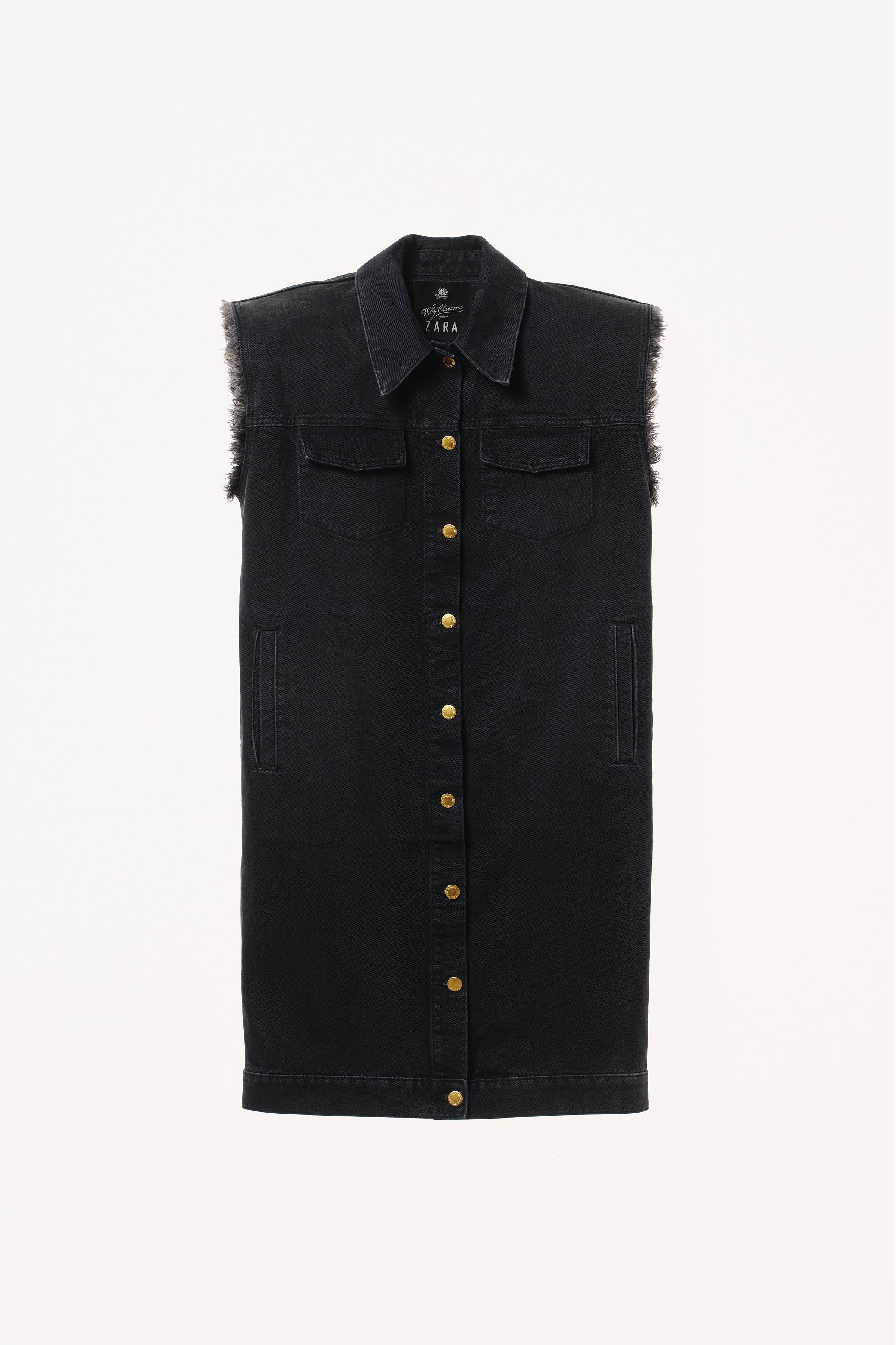 WILLY CHAVARRIA X ZARA SLEEVELESS DENIM DRESS